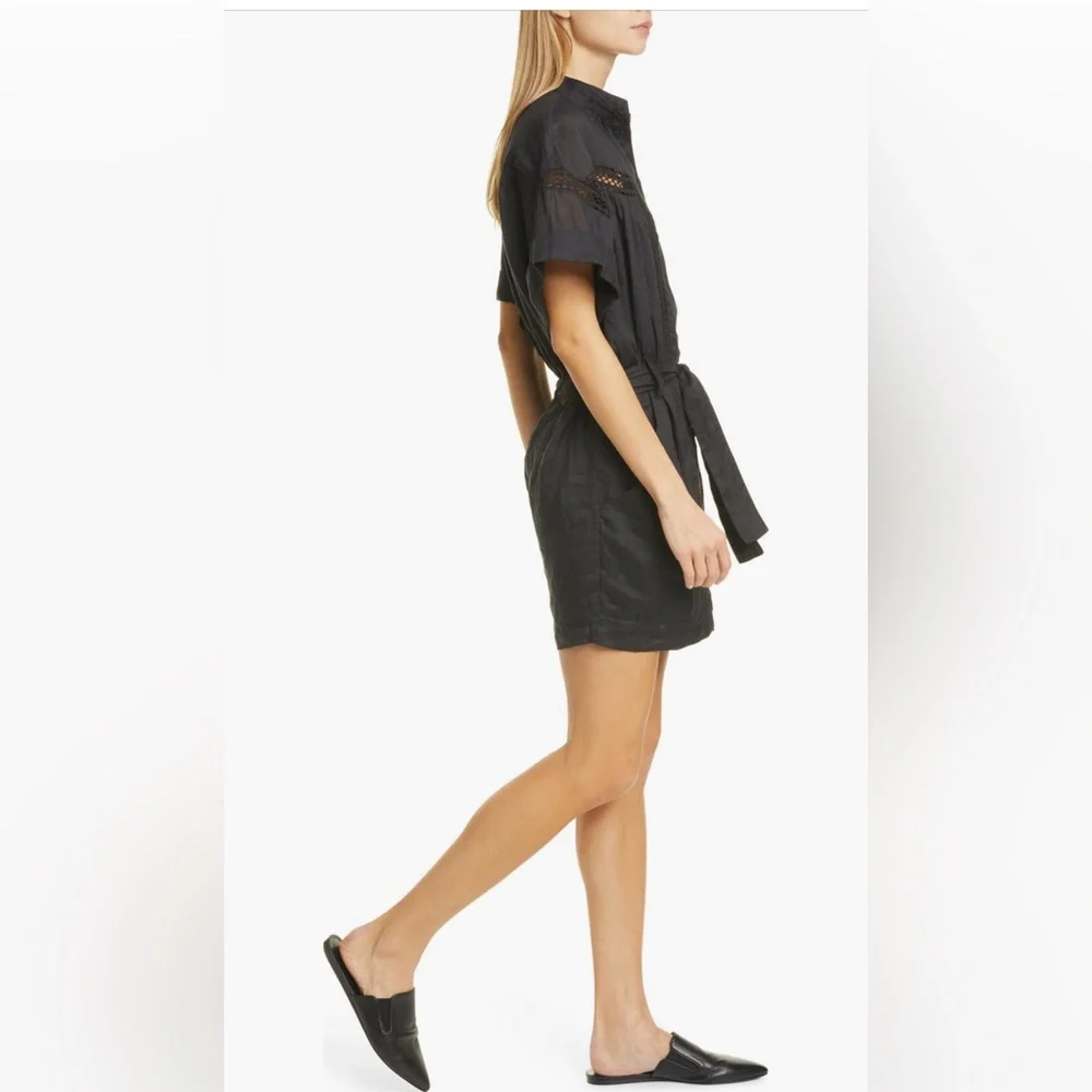 Frame Linen Eyelet Mini Dress NWOT - Picture 5 of 9